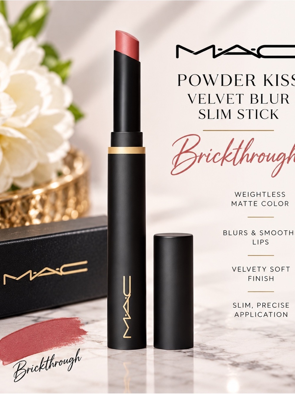 MAC POWDER KISS VELVET BLUR SLIM STICK Brickthrough